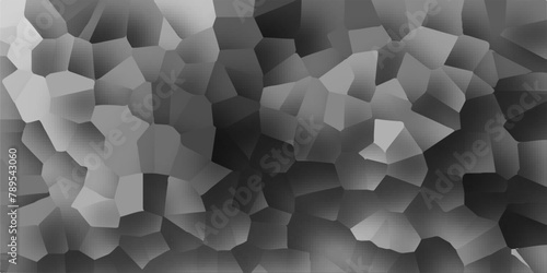Voronoi diagram broken tiles geometric retro pattern quartz crystal seamless pattern vintage background.
