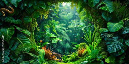 Dense rainforest, capturing the lush greenery and rich biodiversity of this vibrant ecosystem. International Day for Biological Diversity 22 may © Svetlana Kolpakova