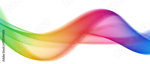 Vector abstract colorful flowing wave lines isolated white background color wave for design