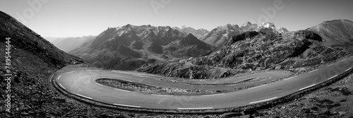 Col Du Galibier mountain pass Tour de France cycle road Alps Fra