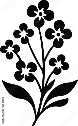 forget-me-not silhouette