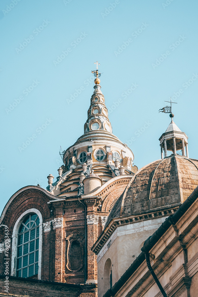 Historic monument of the city of Turin in Italy