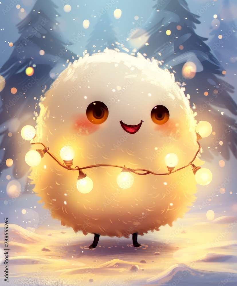 Christmas snowman art illustration Christmas snowman art illustration