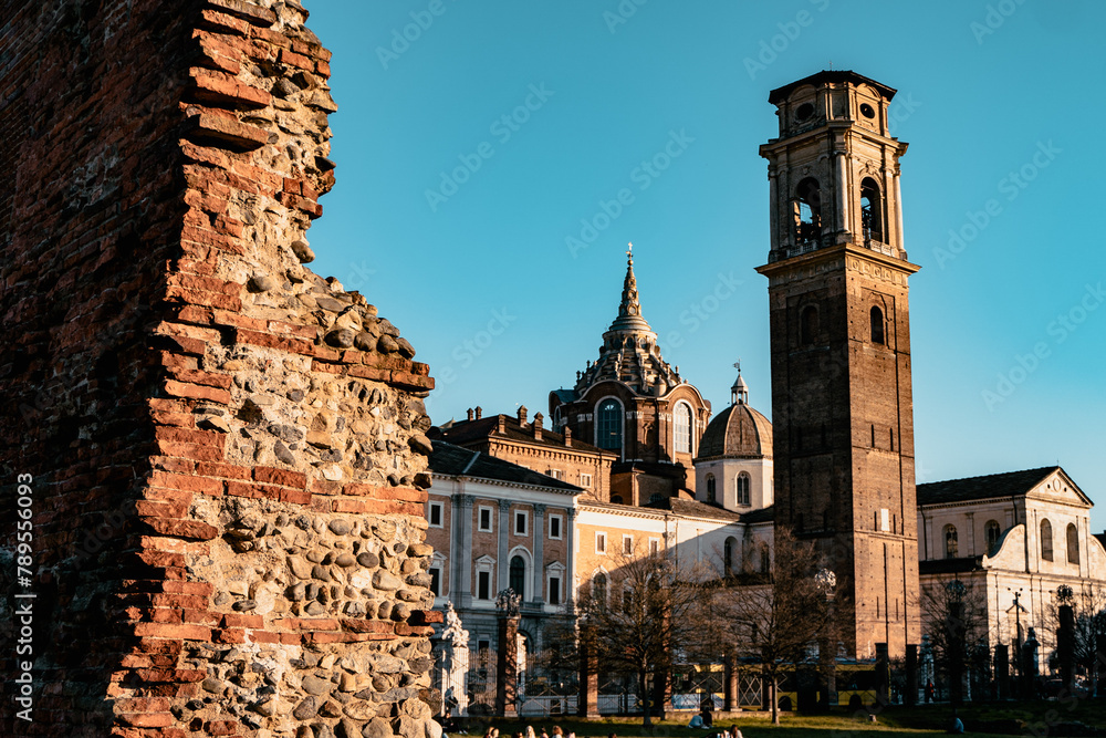 Historic monument of the city of Turin in Italy