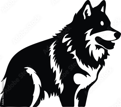 Alaskan Malamute silhouette