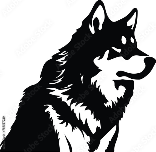 Alaskan Malamute silhouette