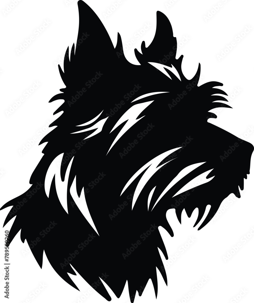 Obraz premium Australian Terrier silhouette