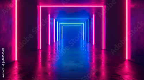 Neon Lighting Minimalist background