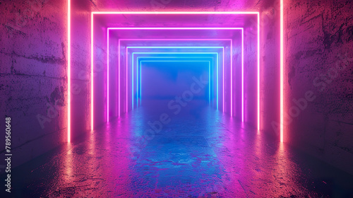 Neon Lighting Minimalist background