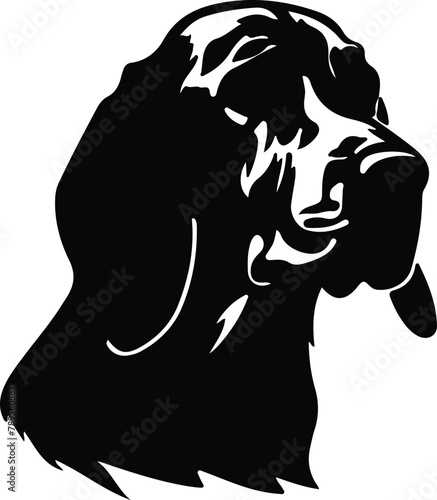 Black and Tan Coonhound silhouette