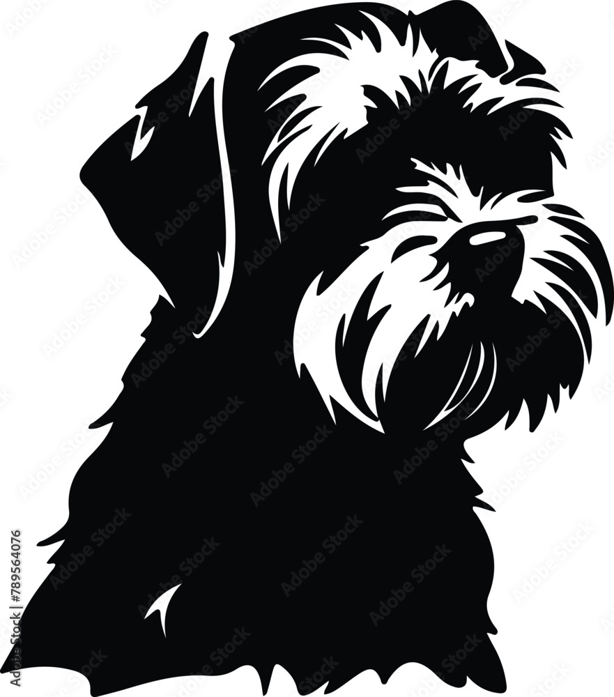 custom made wallpaper toronto digitalDandie Dinmont Terrier silhouette