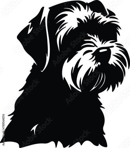 Wallpaper Mural Dandie Dinmont Terrier silhouette Torontodigital.ca