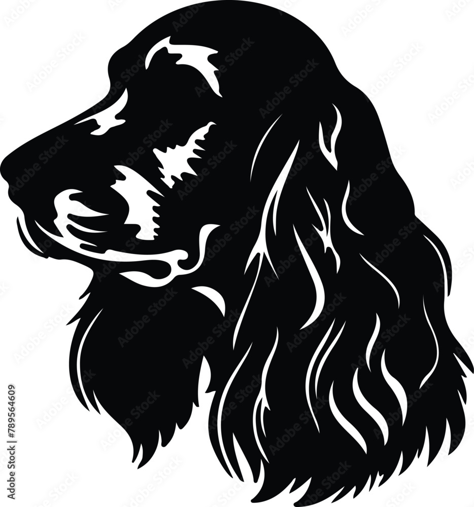 English Cocker Spaniel silhouette English Cocker Spaniel silhouette