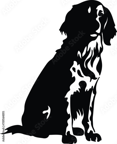 English Setter silhouette