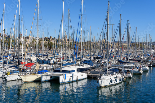 Barcelona, Spain: Sailboats in the harbor © Olaf