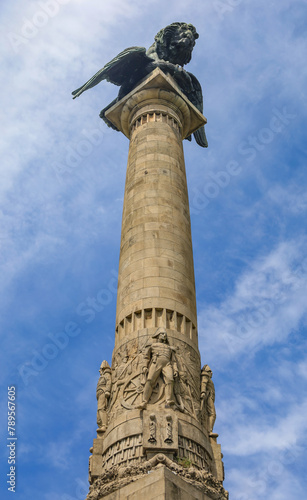 Monumento à Guerra Peninsular, Invasões Napoleónicas, na Rotunda da Boavista no Porto, Portugal photo