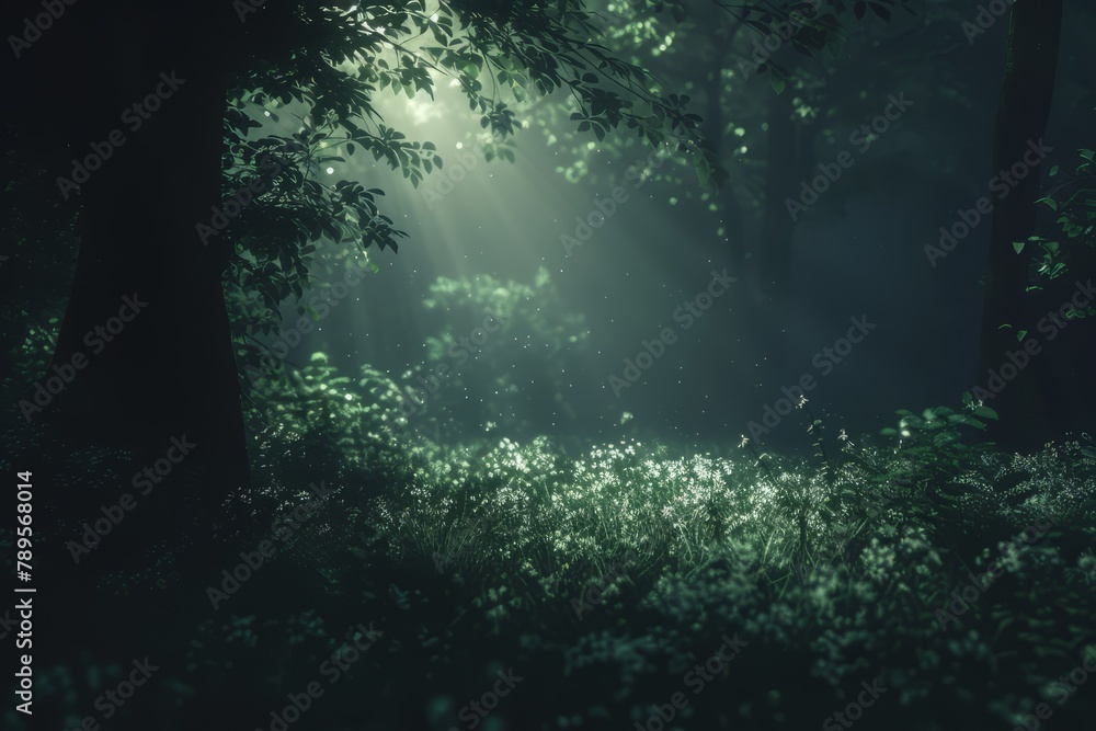 Cybernetic forest symphony. Harmonizing nature with pixelated neon glow Cybernetic forest symphony. Harmonizing nature with pixelated neon glow