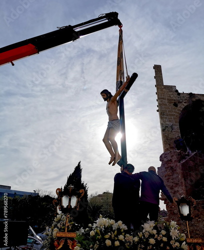 Vorbereitung für die Karwoche, Spanien photo