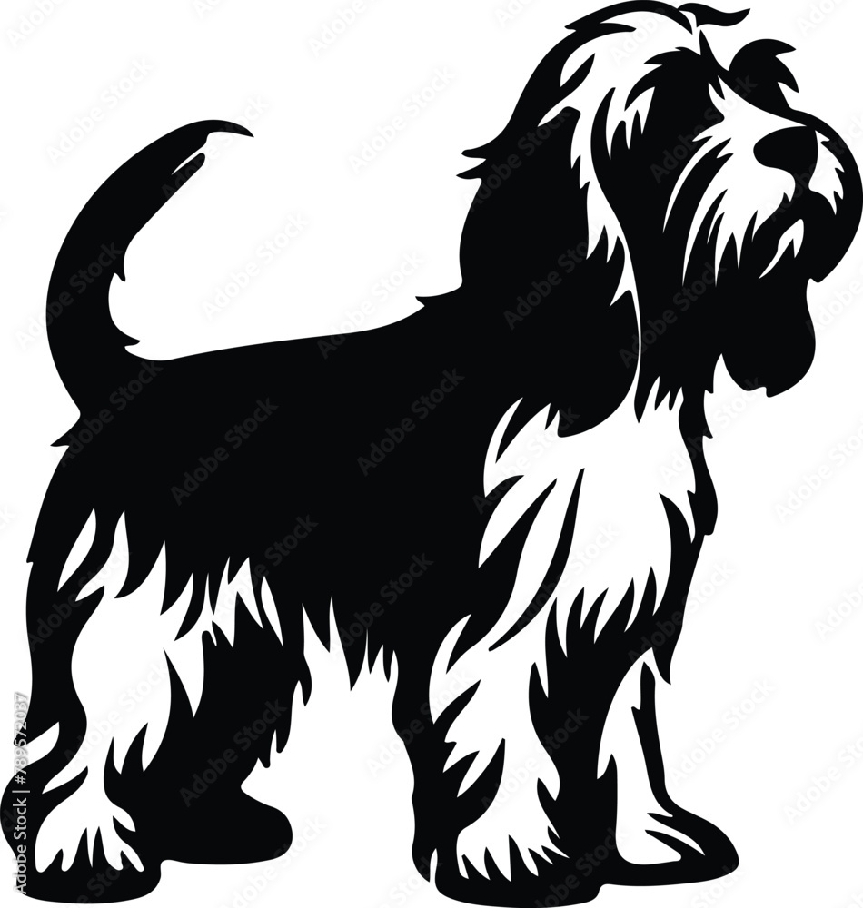 Petit Basset Griffon Venden silhouette Petit Basset Griffon Venden silhouette