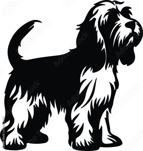 Petit Basset Griffon Venden silhouette