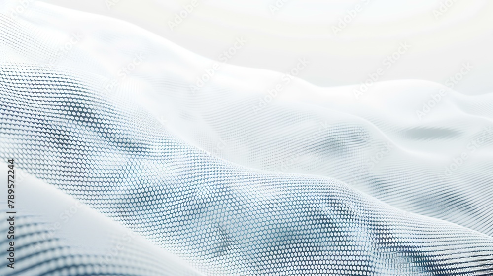 Closeup of rippled white silk fabric lines. 3d render illustration Closeup of rippled white silk fabric lines. 3d render illustration