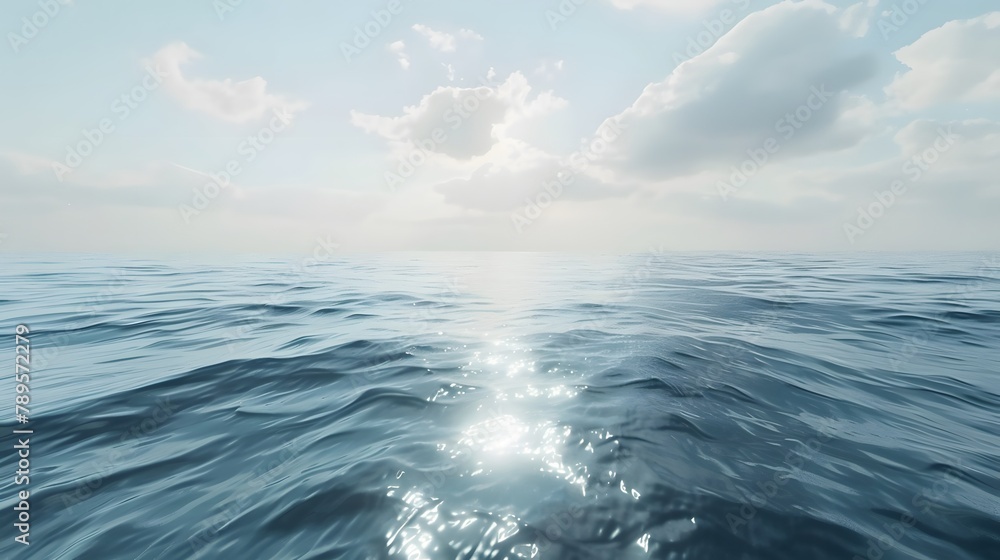 Fototapeta premium Calm sea water surface during day light.