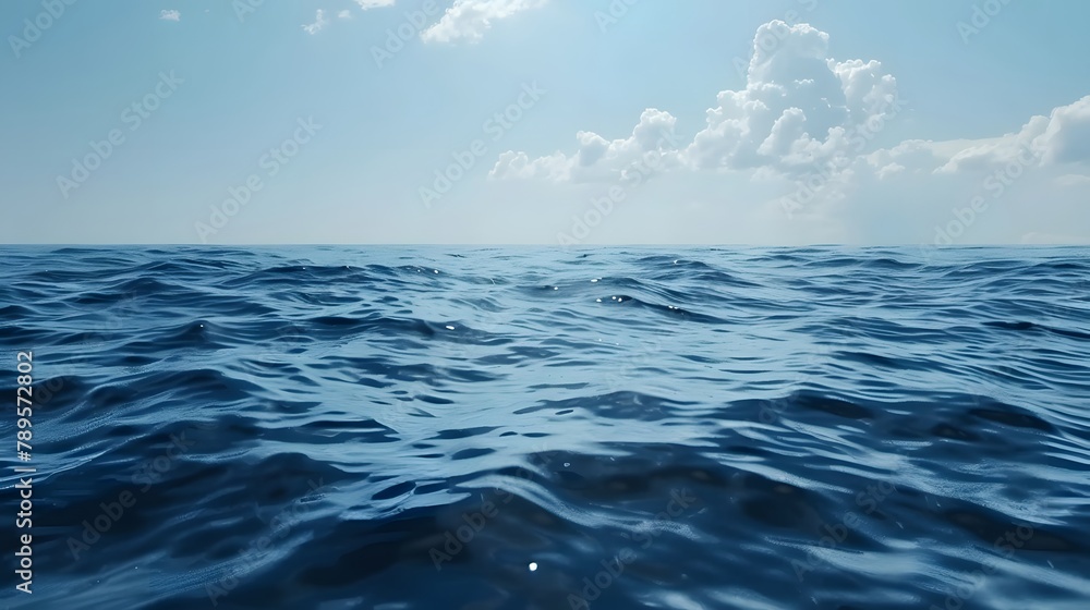 Obraz premium Calm sea water surface during day light.