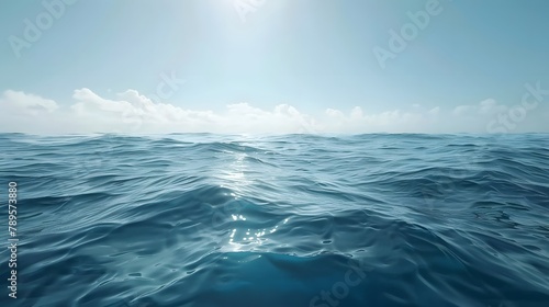 Calm sea water surface during day light. © KHF
