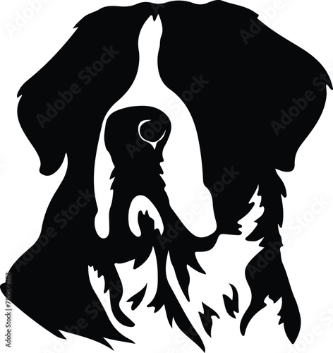 Saint Bernard silhouette