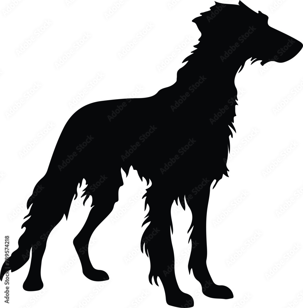 Scottish Deerhound silhouette