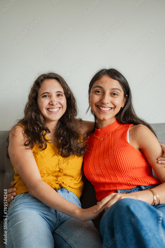 Happy Lesbian Couple Portrait Happy Lesbian Couple Portrait