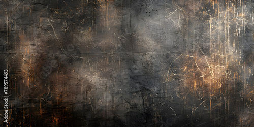 Distressed vintage grunge texture with scratches background - Ai Generated