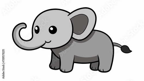 baby elephant vector illustration