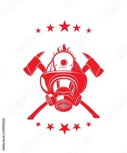 Stylish , fashionable and awesome firefighter typography art and illustrator, Print ready vector  handwritten phrase firefighter T shirt hand lettered calligraphic design. Vector illustration bundle.