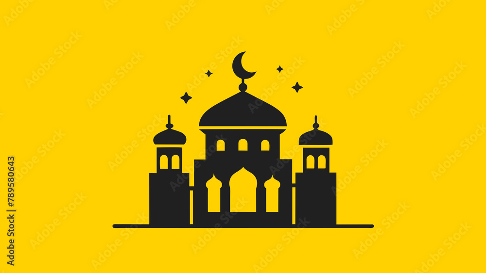 eid vector image silhouette vector illustration