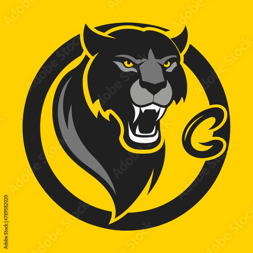 panther muscat logo vector illustration