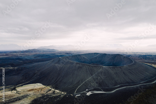 Volcano crater