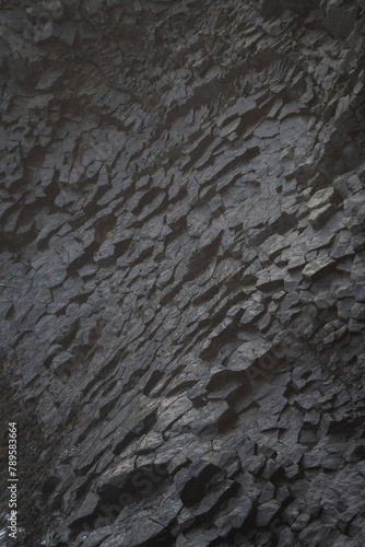 Rocks that have been eroded by the sea for many years photo