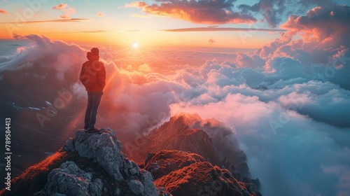 Insight Spark: A photo of a person standing on a mountaintop