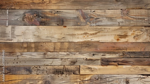 Rustic wooden background texture. Old wooden fence or wall made of natural wooden planks.