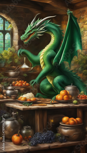 Dragon in the kitchen labyrinth