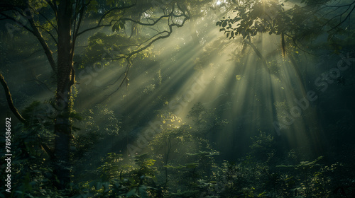 rays of light in the forest © joaolucas