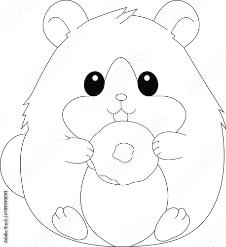 Hamster coloring pages for KDP (ID: 789590093)