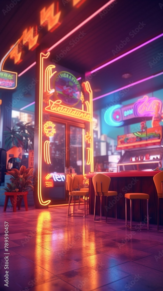 Obraz premium carousel at night