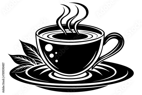 cup of coffee silhouette vector