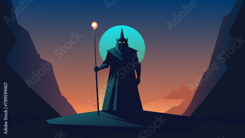 "The Watcher in the Shadows": A silent sentinel standing vigil over the realms of darkness, their eyes gleaming with the wisdom of ages past.
