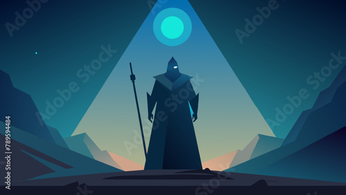 "The Watcher in the Shadows": A silent sentinel standing vigil over the realms of darkness, their eyes gleaming with the wisdom of ages past.
