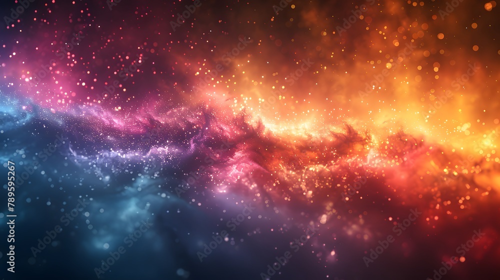 Colorful abstract universe wallpaper.