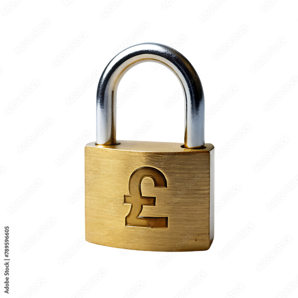 Lock isolated on transparent background Lock isolated on transparent background