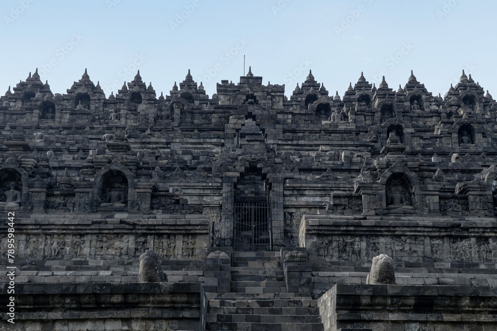 North Staircase of Borobudur Temple North Staircase of Borobudur Temple